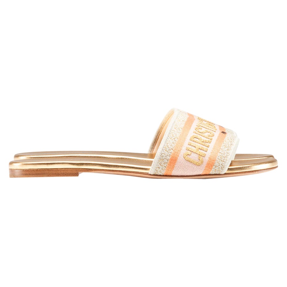 Dior Dway Slide Sandal Size 37 1/2