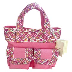 NWT Emilio Pucci 2000s Bubblegum Pink Kaleidoscope Mosaic Satchel Handbag Purse
