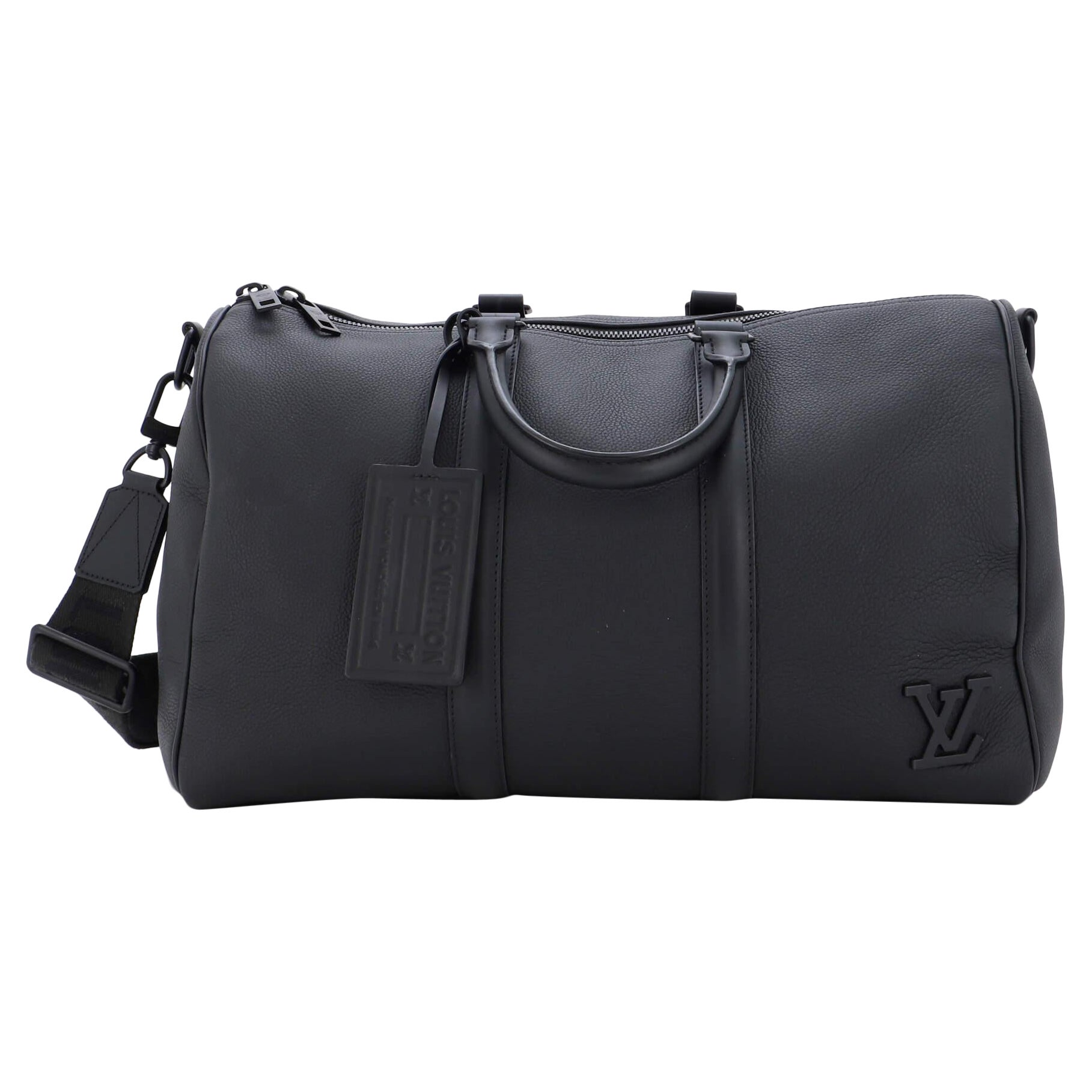 Louis Vuitton Aerogram Keepall Bandouliere Bag Leather 40 For Sale