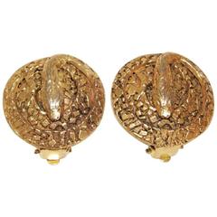Unique french snake design earrings of the 70s