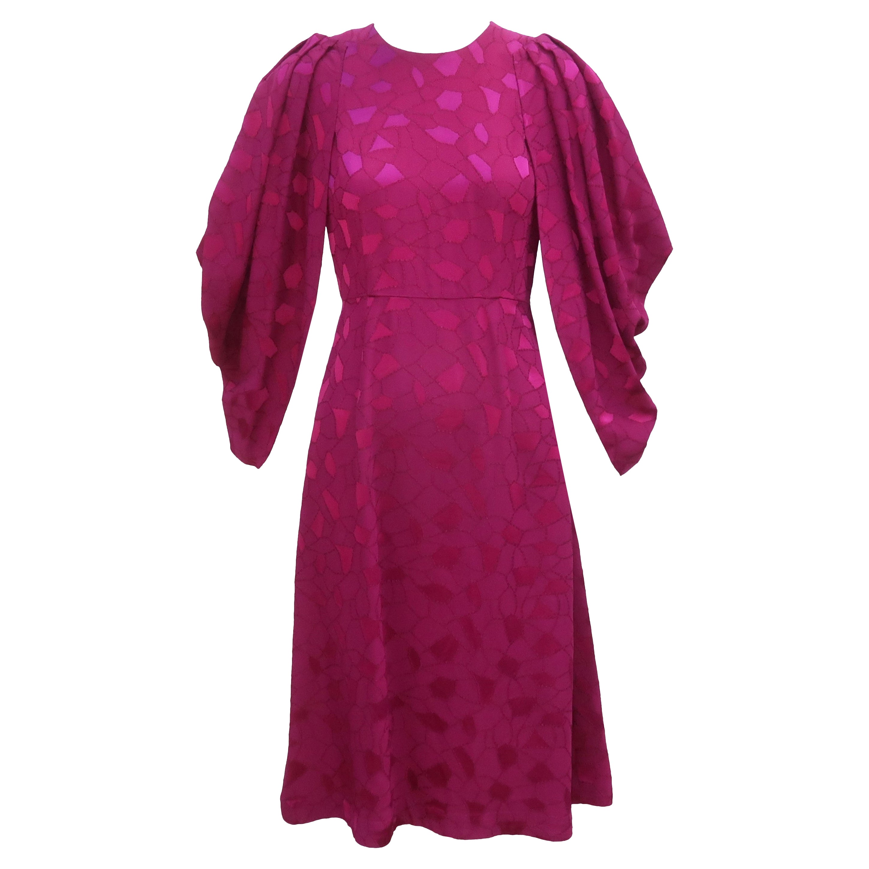 CO Cocoon Sleeve Magenta Dress, 2018 For Sale