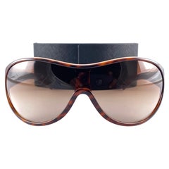 Retro PRADA Oversized SPR19 H Tortoise Mono Lens Sunglasses 2000'S Y2K
