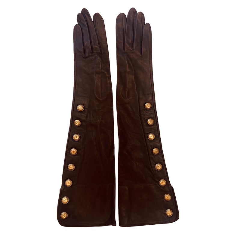 Chanel Lambskin Gloves - 13 For Sale on 1stDibs