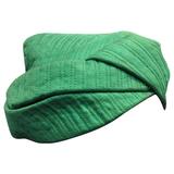 Chapeau turban matelassé vert Mr. John Kelly des années 1960