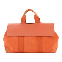 Hermes Valparaiso Bag Toile and Leather MM