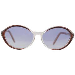 YVES SAINT LAURENT Vintage MINT SUNGLASSES IKARIA 56/15 w/rhinestones 12