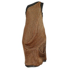 Balenciaga By Nicolas Ghesquiere Copper Wire Crochet Dress 2007