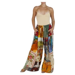 Morphew Collection Patchwork Silk Made From Vintage Scarfs Pants