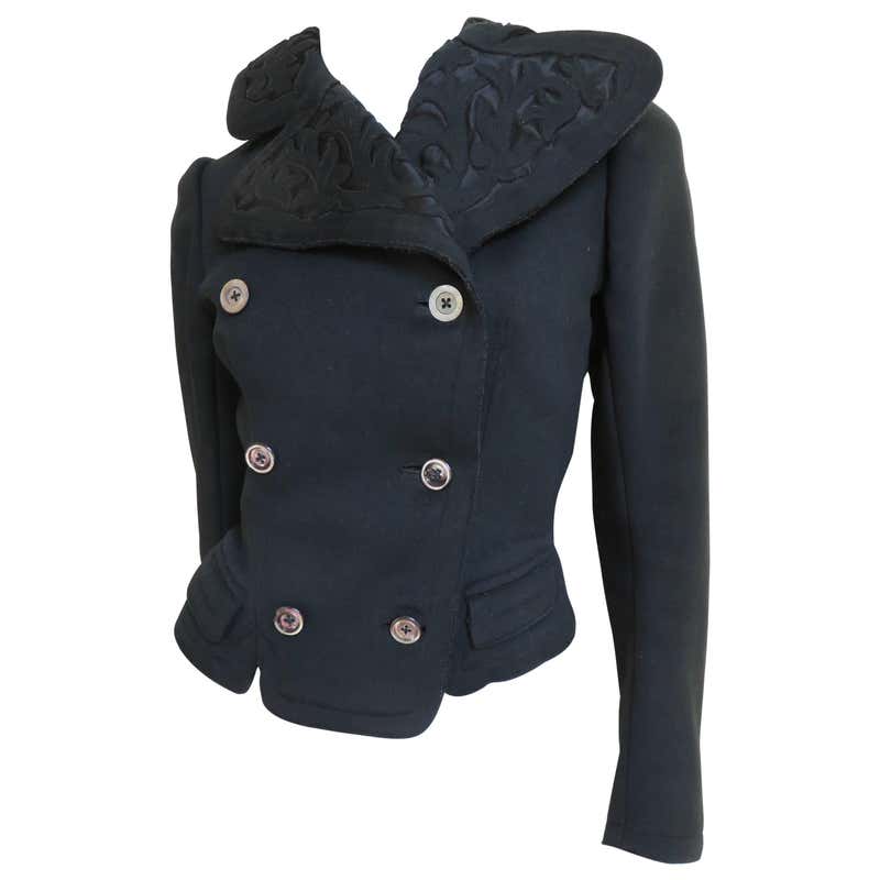 Early 1900s Applique Wool Jacket For Sale at 1stdibs