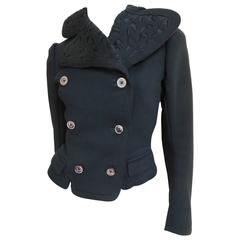 Early 1900's Intricate Applique Wool Jacket