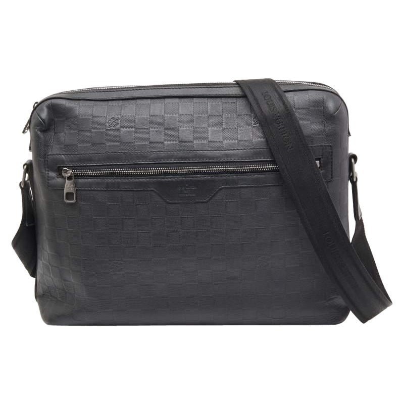 Louis Vuitton Black Damier Infini Calypso Messenger GM Bag