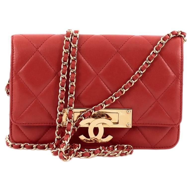 Chanel CC Signature Flap Bag Diagonal Quilted Leather Medium at 1stDibs