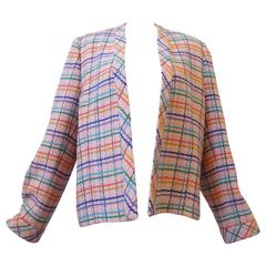 1980s Valentino Pastel" Rainbow" Tweed Jacket 11