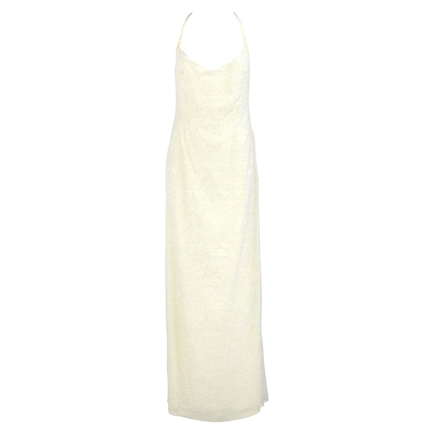 2000s Armani Ivory Silk Vintage Wedding Dress