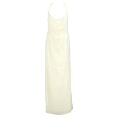 2000er Armani Elfenbeinfarbenes Vintage-Hochzeitskleid aus Seide