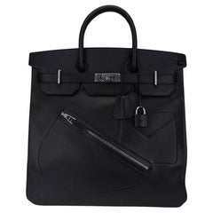 Hermes Rock Limited Edition HAC 40 Black Bag Volupto Leather Palladium Hardware