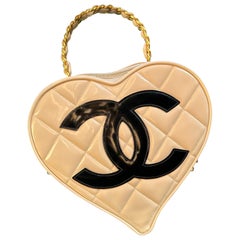 Chanel Vintage Heart Vanity Top Handle Bag