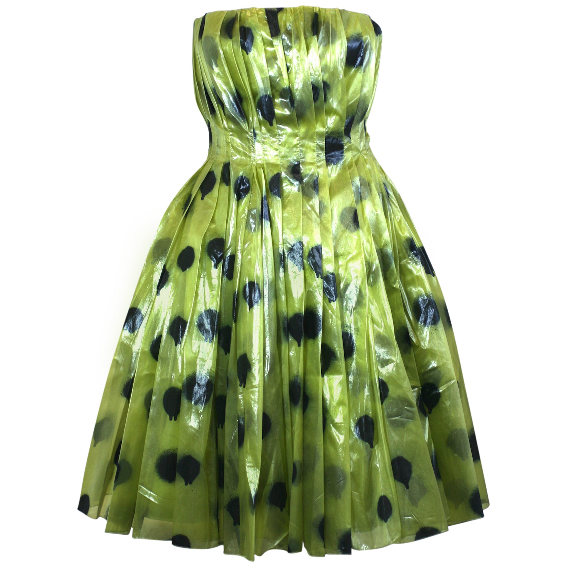 Moschino Lacquered Organza "Paint Ball" Party Dress For Sale at 1stDibs |  moschino party dresses