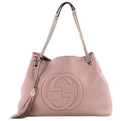 Gucci Soho Shoulder Bag Chain Strap Leather Medium