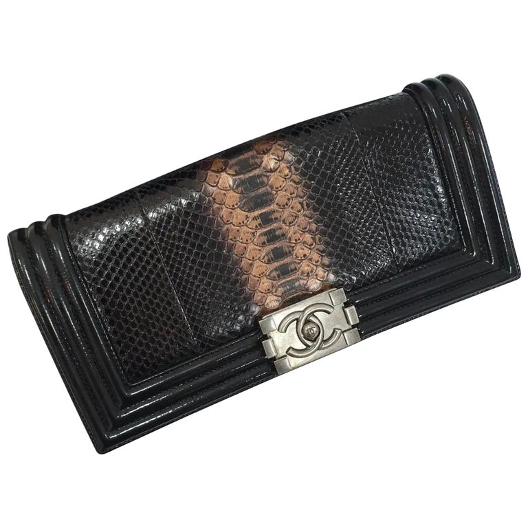 Chanel Python Handbag - 49 For Sale on 1stDibs