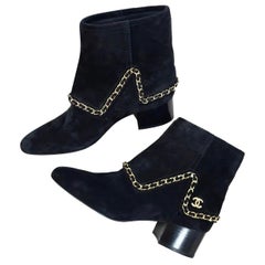 Chanel 2019 Interlocking CC Logo Boots