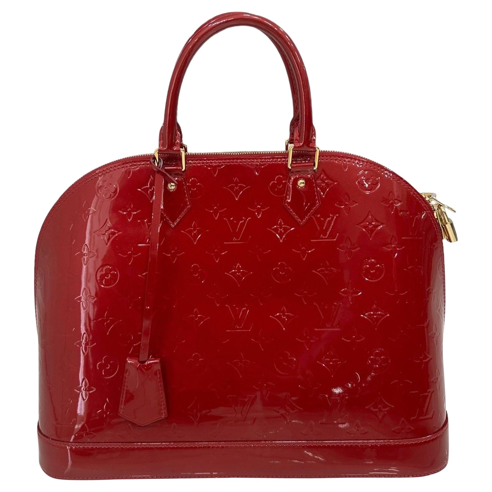 Louis Vuitton Monogram Vernis Lisse Alma BB Bag at 1stDibs