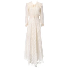 1970 ITailored Semitransparent Vintage Wedding Dress
