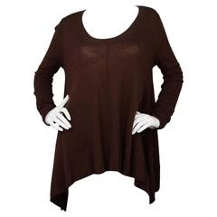 Donna Karan Brown Wool Over-sized Sweater Sz S 6