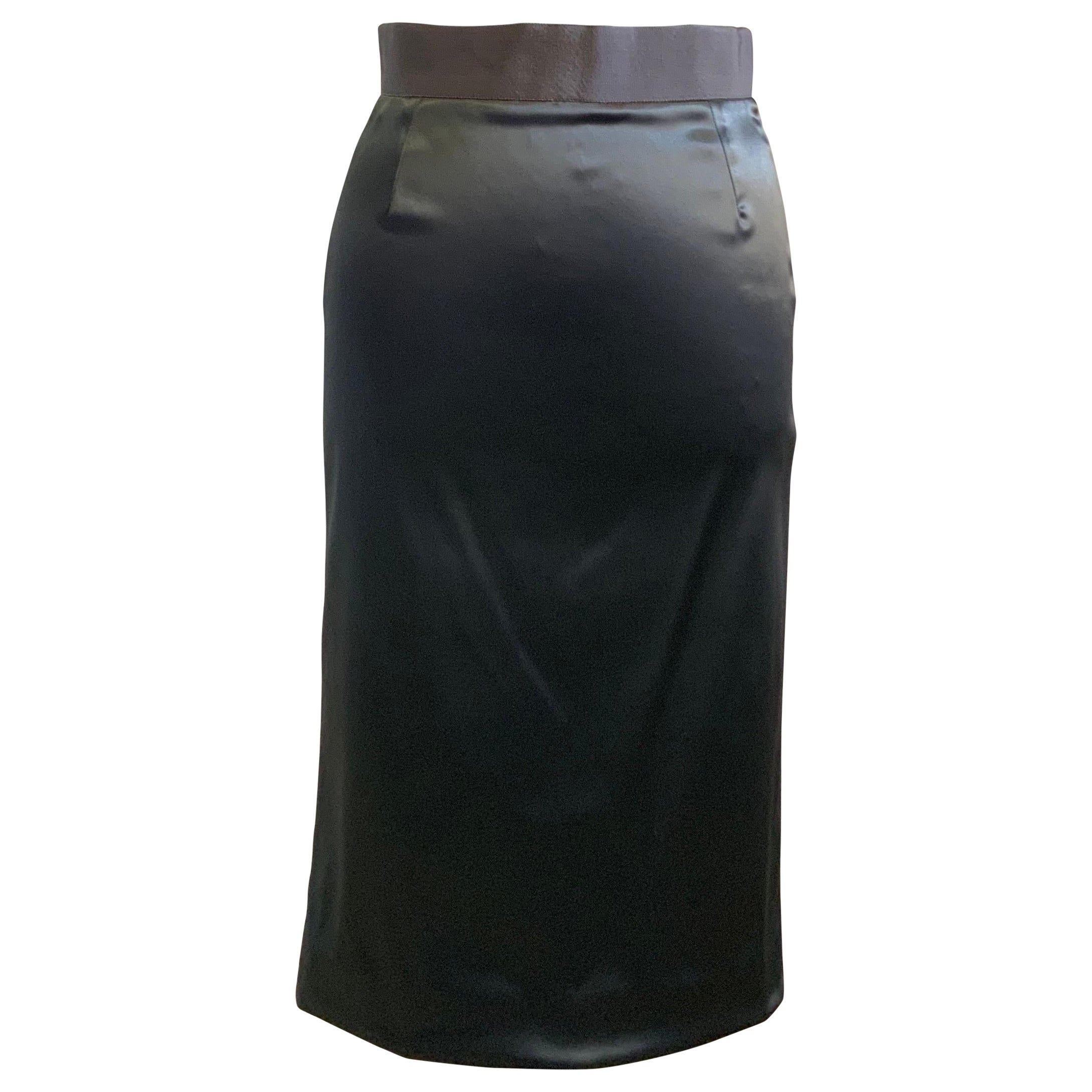 Dolce and Gabbana Grey Tube midi Skirt For Sale
