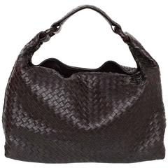 Sloane Intrecciato Hobo-Tasche aus braunem Leder von Bottega Veneta Neu 2.950 $