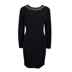 Vintage 90s Moschino Couture Black Dress