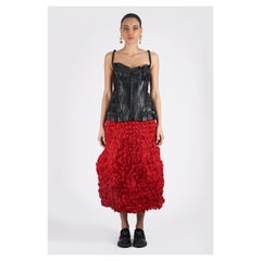 Dsquared Leather Corset with Frills