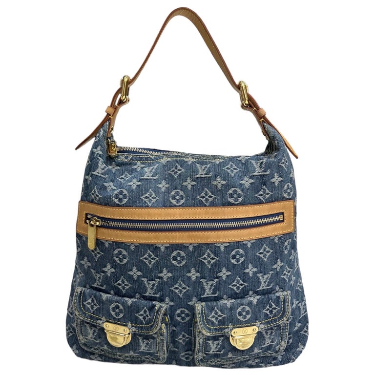 What Goes Around Comes Around Louis Vuitton Denim Baggy Gm Shoulder Bag in  Blue