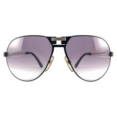 Neu Vintage Dunhill 6083 Sonnenbrille mit schwarzem Rahmen und Aviator- Gradient-Lenses, Österreich