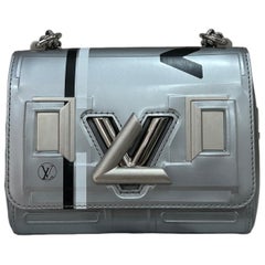 Used Borsa A Tracolla Louis Vuitton Space Twist PM Silver Limited Edition 2017/2018