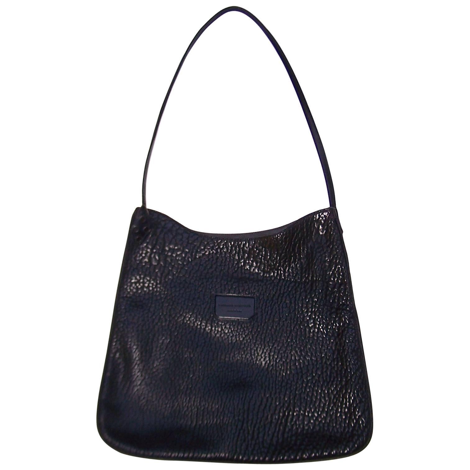 Contemporary Proenza Schouler Black Buffalo Hide Hobo Handbag 