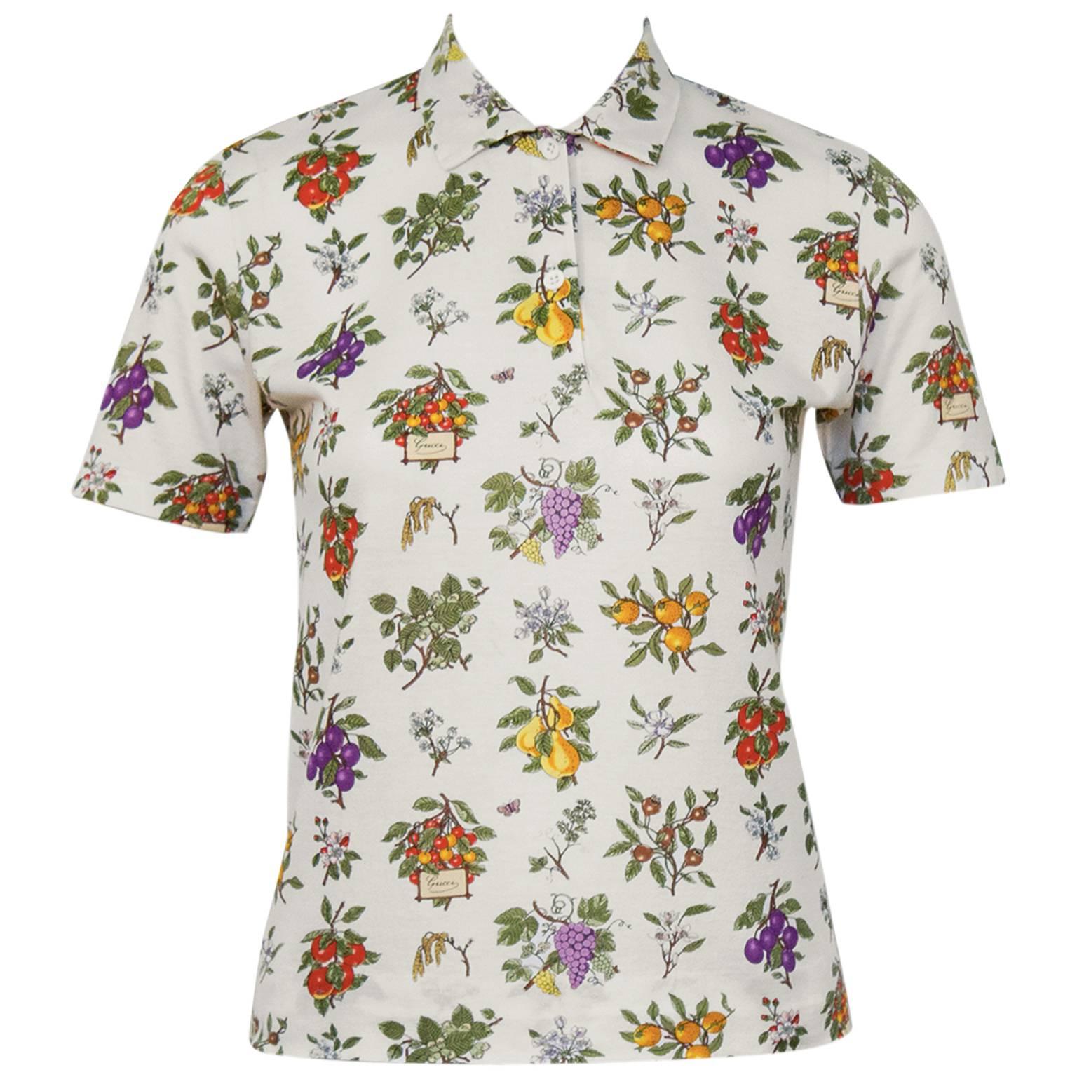Gucci Floral Polo For Sale at