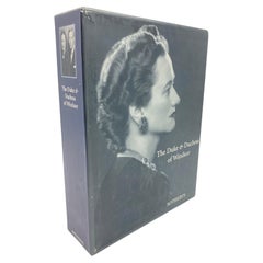 The Duke and Duchess of Windsor Auction Sotheby's Books Catalogs in Slipcase Box (Le duc et la duchesse de Windsor, ventes aux enchères, catalogues de livres de Sotheby's dans une boîte)