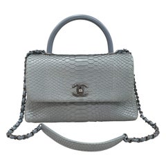 Chanel Coco Handle Blue - 22 For Sale on 1stDibs