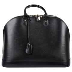Louis Vuitton Alma MM Epi - black leather