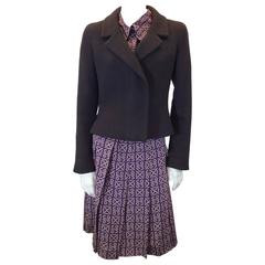 HOLIDAY FLASH SALE! 50% Off! Chanel Three Piece Blouse, Skirt and Blazer Set