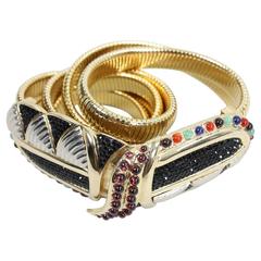 Judith Leiber Belt with Crystals and Cabochons 2