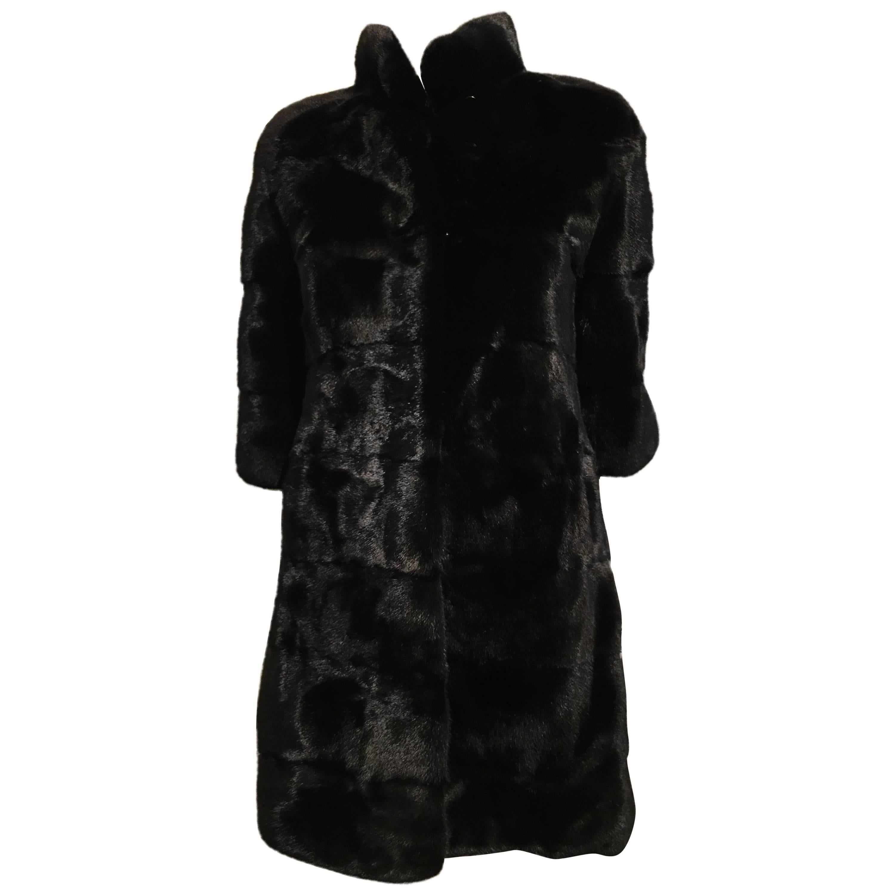 Fendi Black Mink Coat