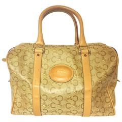 Vintage Celine classic brown macadam blason handbag, speedy design. unisex use. 8