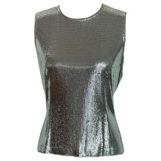Gianni Versace black leather embellished bodysuit, S/S 1998 For Sale at ...