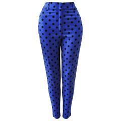 Retro Gianni Versace High Waist Polka Dot Jeans Spring 1991