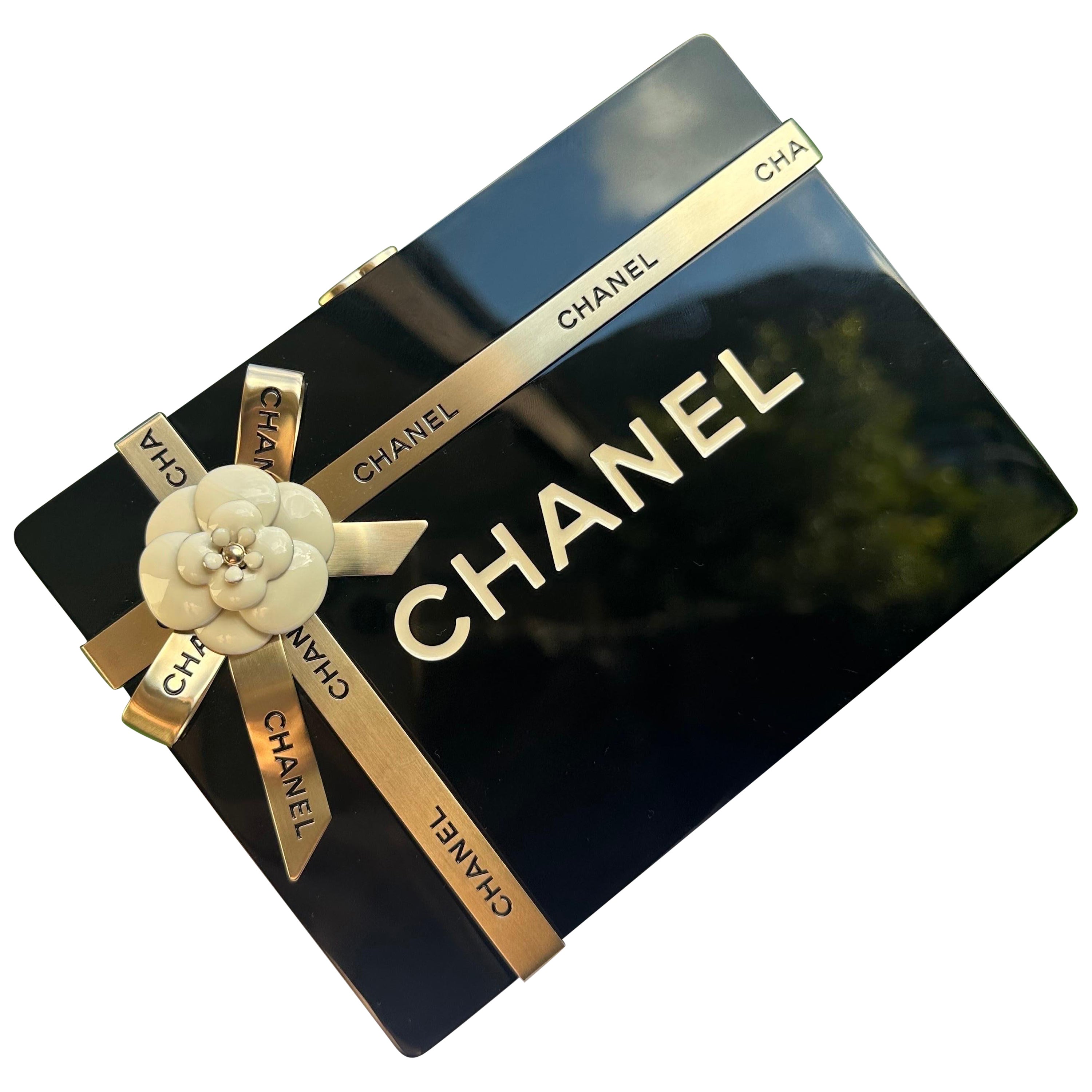 Chanel Gift Box Minaudiere Plexiglass For Sale at 1stDibs