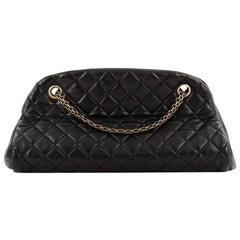 Chanel Just Mademoiselle Handbag Quilted Leather Medium