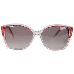 YVES SAINT LAURENT Vintage MINT Women Marbled Sunglasses 8728 P 135 11