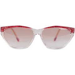 YVES SAINT LAURENT Vintage MINT Sunglasses HARPIES 60/13 w/RHINESTONES 9